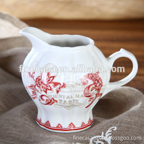360cc Elegant Fine New Bone China Ceramic Teapot Milk Pot of Oriental Manor